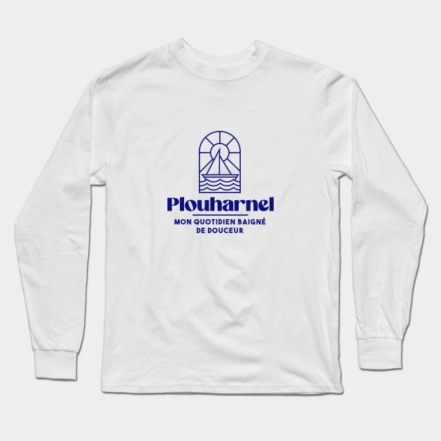 Plouharnel my daily life - Brittany Morbihan 56 BZH Sea Long Sleeve T-Shirt by Tanguy44